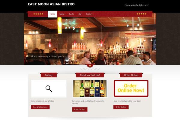 The Restaurant theme site design template sample
