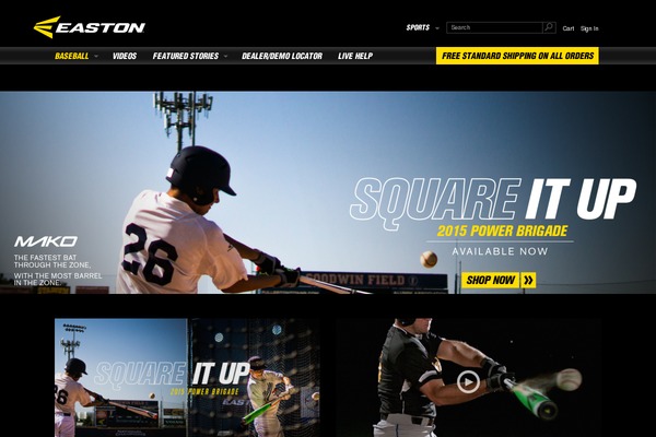 eastonbaseball.com site used Easton-foundation