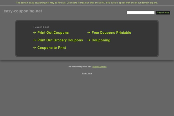 easy-couponing.net site used Heatmap-adsense-green