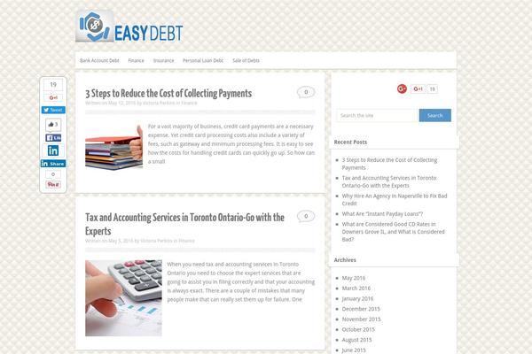 Minimalia theme site design template sample