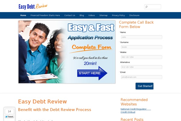 easydebtreview.co.za site used Moneymagnettheme