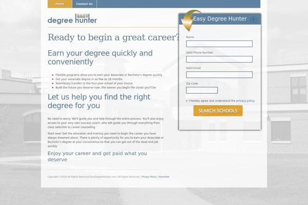 Academica theme site design template sample