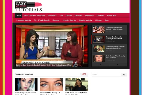 deTube theme site design template sample