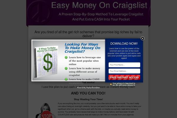 Site using Popup-domination plugin