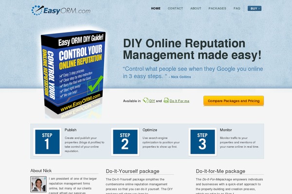 eBook theme site design template sample