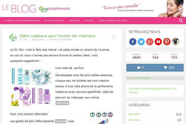 Bliss theme site design template sample