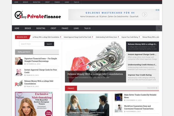 NovoMag theme site design template sample