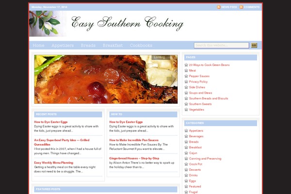 easysoutherncooking.com site used Customtheme