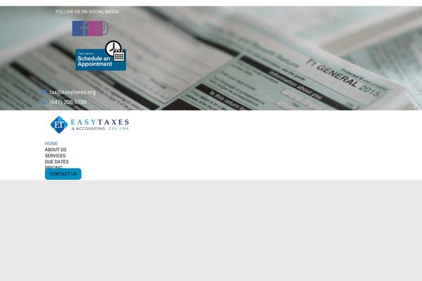 Accounting-child theme site design template sample