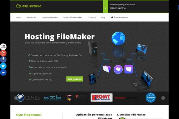 Site using Salient-social plugin