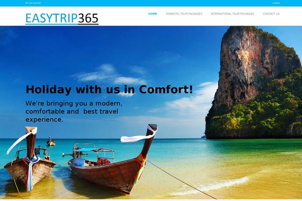 Travelo theme site design template sample