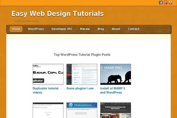 WordPress website example screenshot