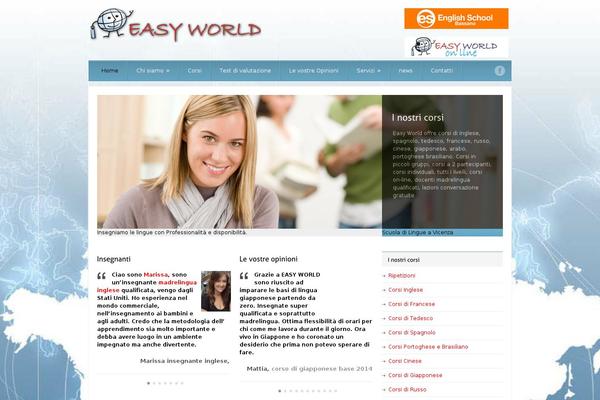 Language-school theme site design template sample