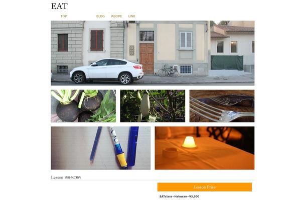 Eat theme site design template sample