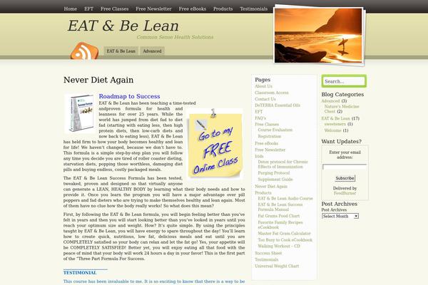 eatandbelean.com site used Amazing Grace