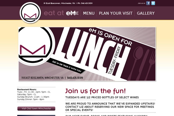 Em theme site design template sample