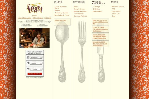 Feast theme site design template sample