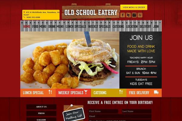 Os theme site design template sample