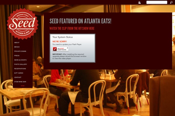 Sideways theme site design template sample