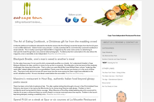 Eat theme site design template sample
