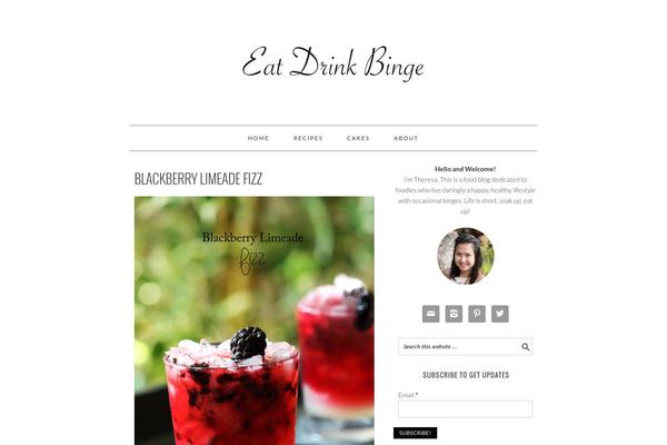 Foodie Pro theme site design template sample