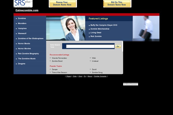 Zombie Apocalypse theme site design template sample