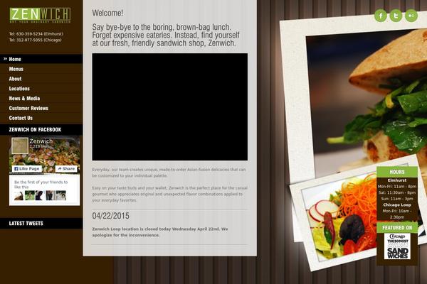 Ristorante theme site design template sample