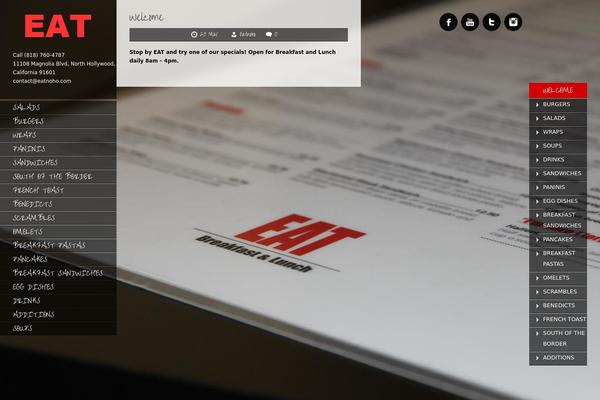 Ristorante theme site design template sample