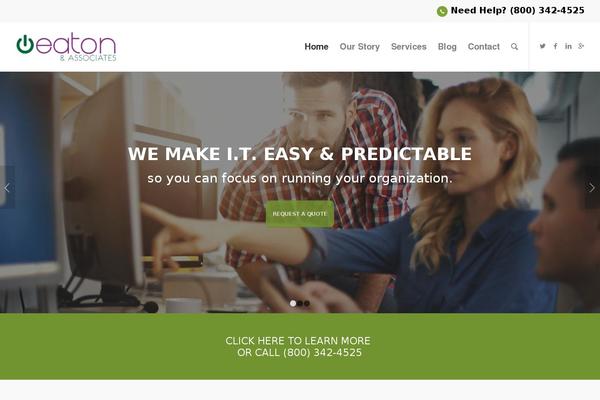 Site using Mobile Contact Bar plugin