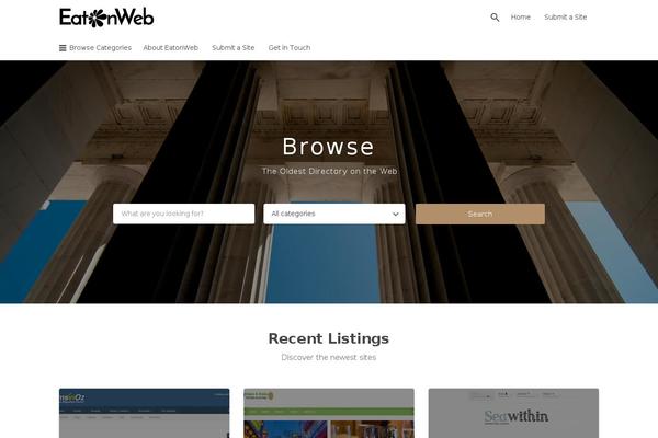 Listify Child theme site design template sample