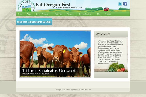 eatoregonfirst.com site used Flowhub