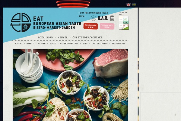 Eat theme site design template sample