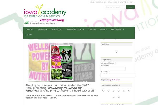 eatrightiowa.org site used Grandcollege-v1-10