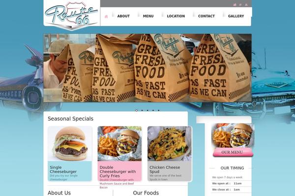 route66 theme websites examples