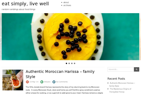 Blanc theme site design template sample