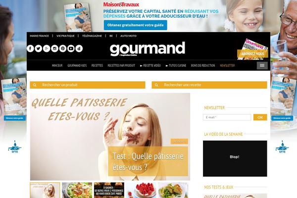 Gourmand theme site design template sample