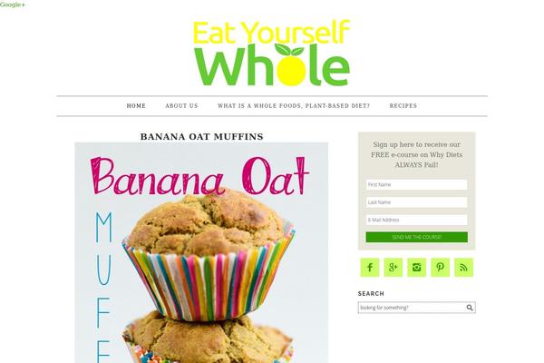Foodie theme site design template sample