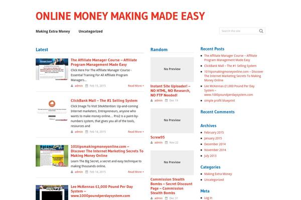 Frontpage theme site design template sample