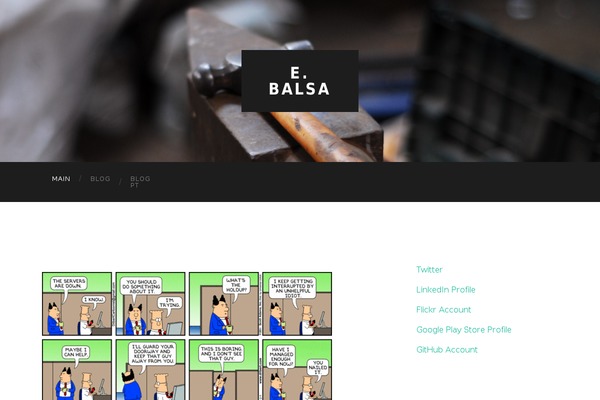 Hemingway theme site design template sample