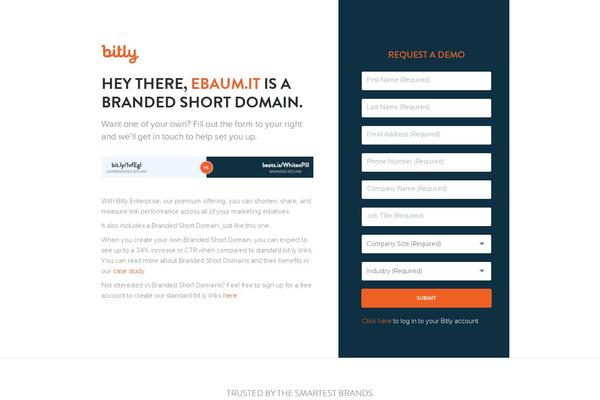 Bitly theme site design template sample