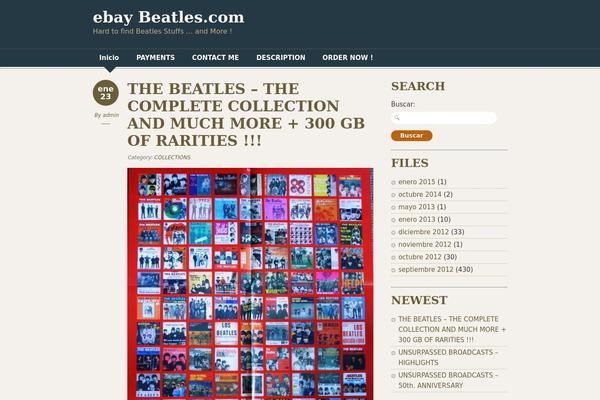 ebaybeatles.com site used Designfolio