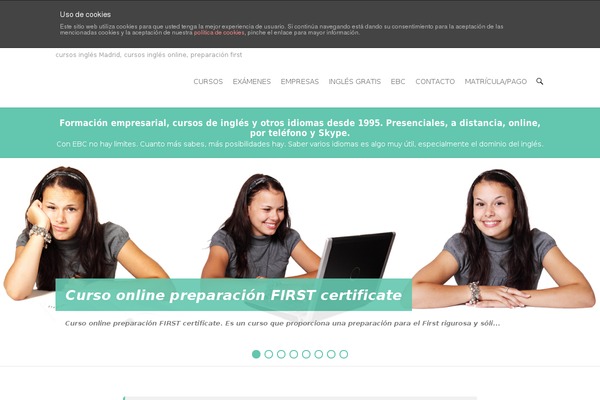 ebcidiomas.com site used Interface