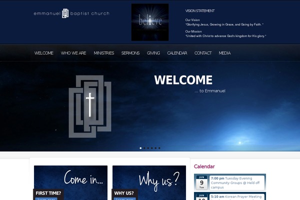 Churchope theme site design template sample
