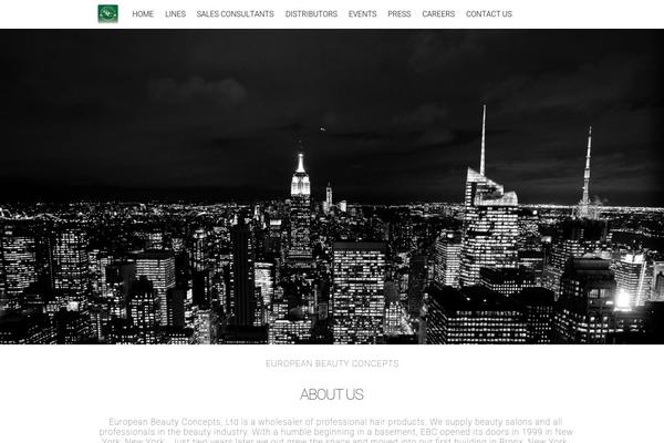 Tesseract theme site design template sample