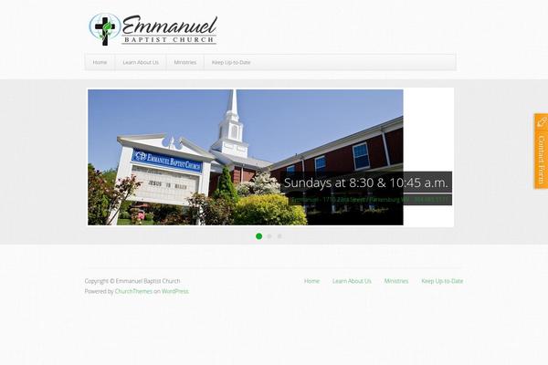 Trinity theme site design template sample