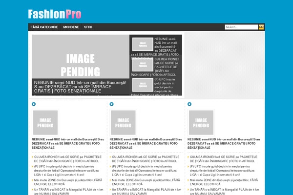 FashionPro theme site design template sample