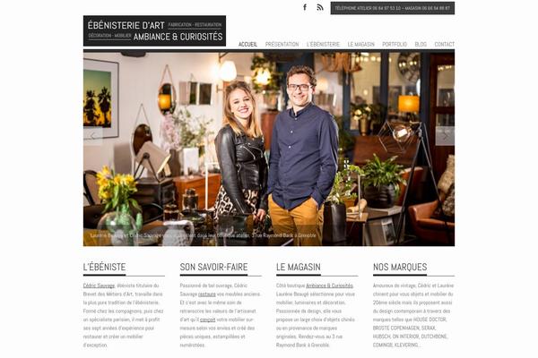 Albedo theme site design template sample