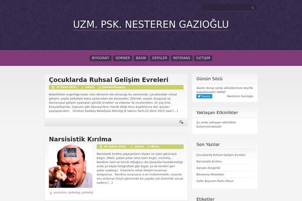 Purple Pro theme site design template sample