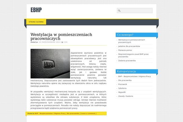 Living Journal theme site design template sample
