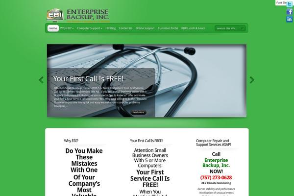 Site using Collapsible Widget Area plugin